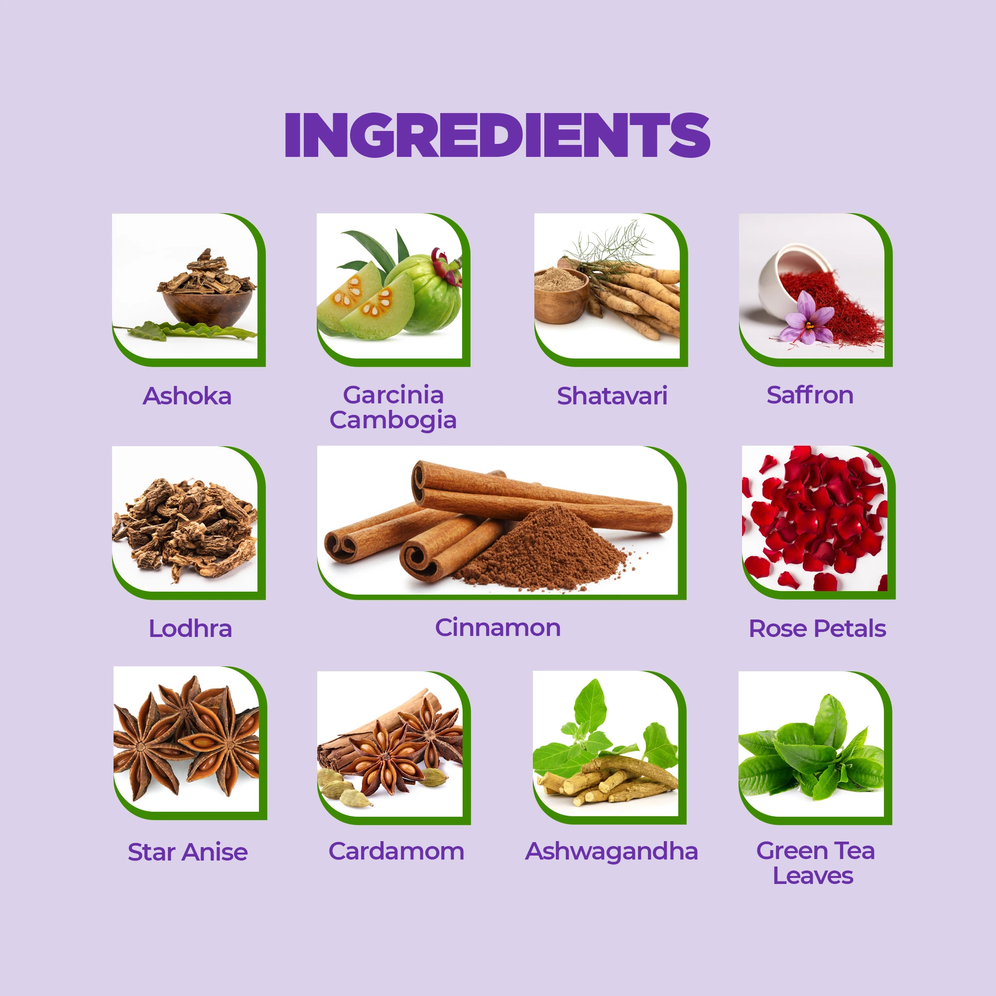 Women's Care Tea Ingredients