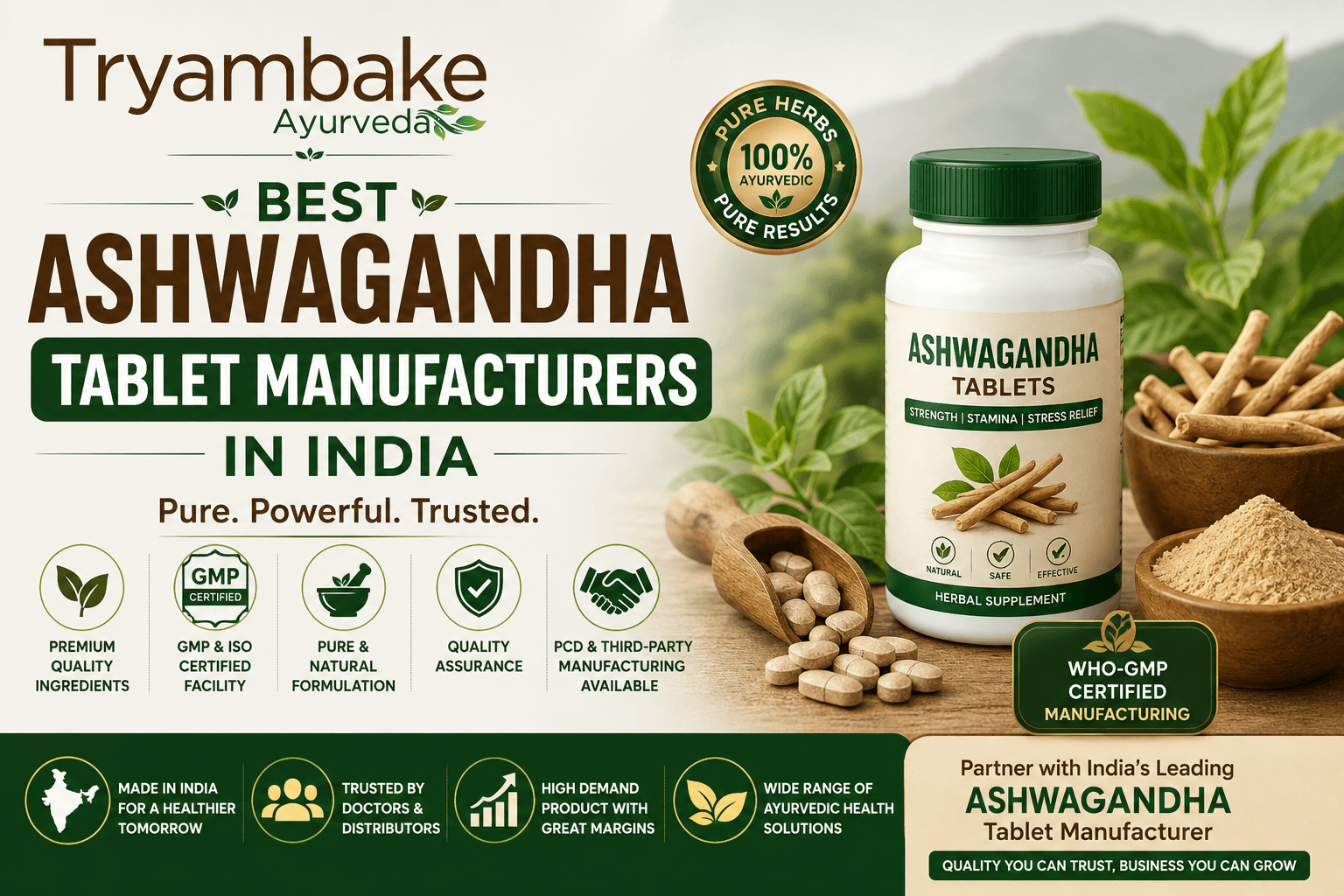 Best Ashwagandha Tablet Manufacturers In India